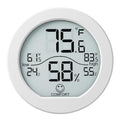Secrui Digital Hygrometer Thermometer For Room Temperature Humidity Meter Indoor Thermometer Accuracy Calibration Lcd Temperature Sensor With Maximum And Minimum Records, Th1, White