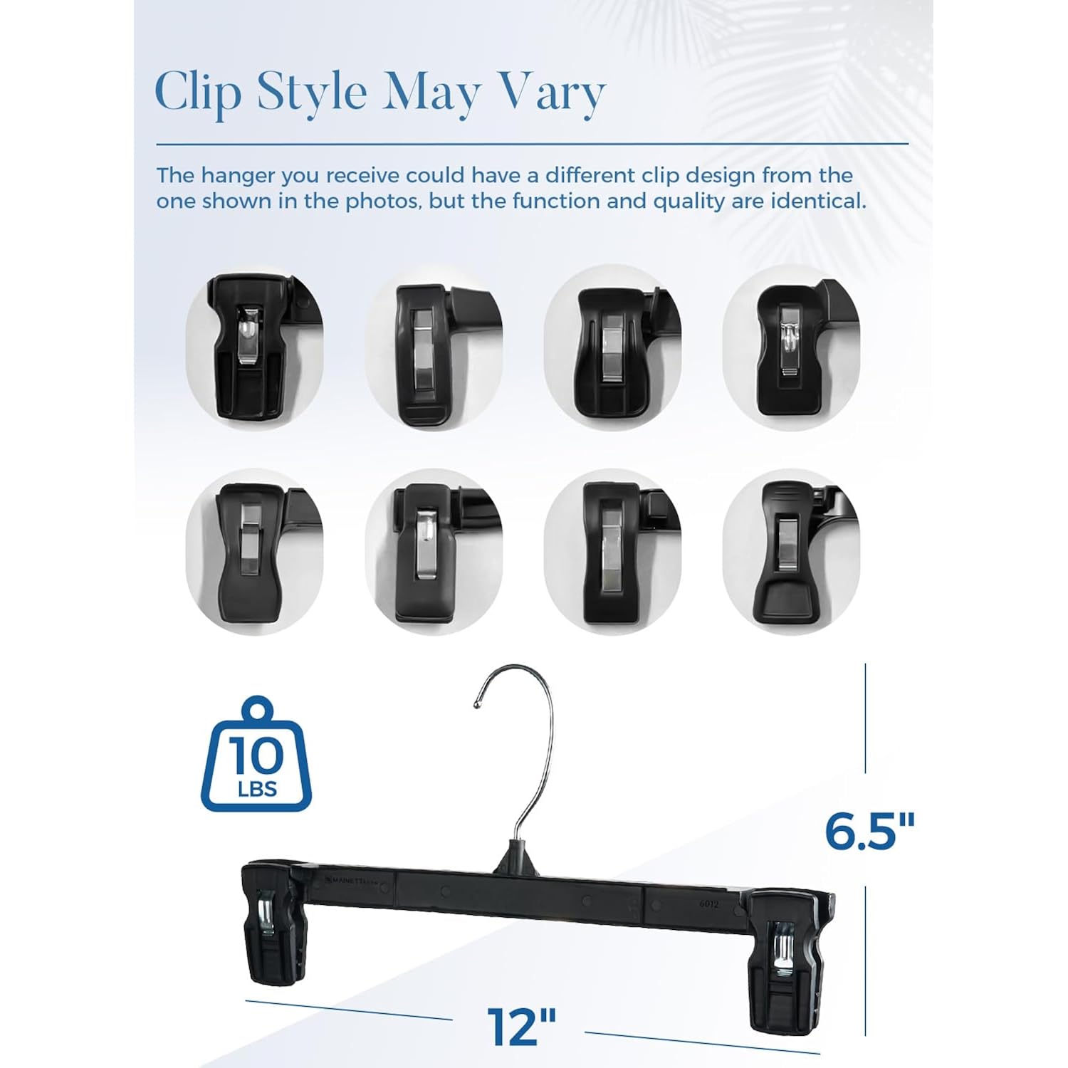 Smartor Pants Hangers - 30 Pack, Black Clips Hangers With 360° Hooks, Shorts Hanger With Strong Clamps, Dress, Heavy Duty As Trousers, Skirt, Jeans, Towel And Bottom Clothes -12 Inch