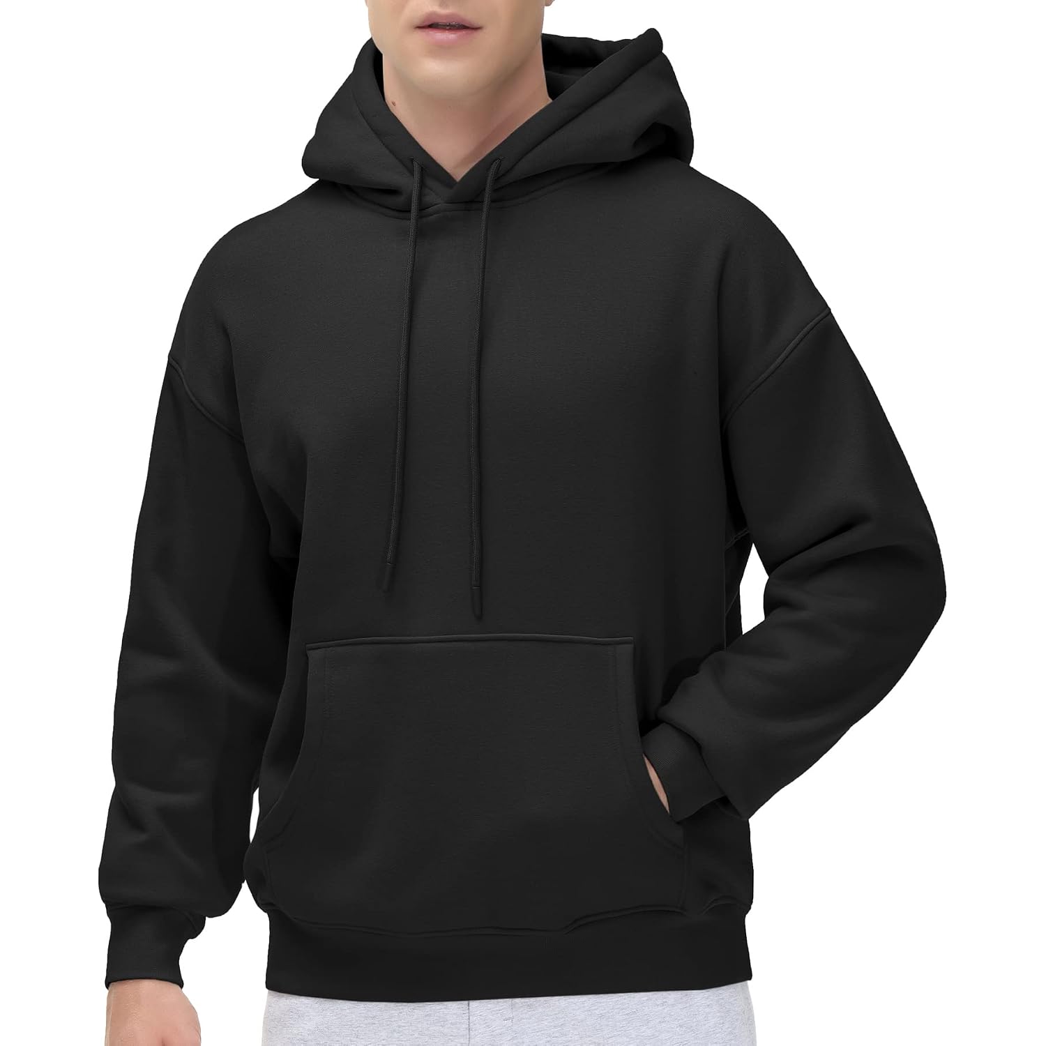 The Gym People Men'S Fleece Pullover Hoodie Loose Fit Hooded Sweatshirt | Warm Plush Lining, Hooded Sweatshirt With Pockets, Soft Fabric, Pullover Hoodie For Work, Travel