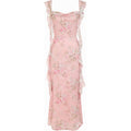 Cider Formal Dresses For Women Wedding Guest Dresses Summer Maxi Dress Sleeveless Mesh Ruffle Cocktail Dress Elegant Outfits