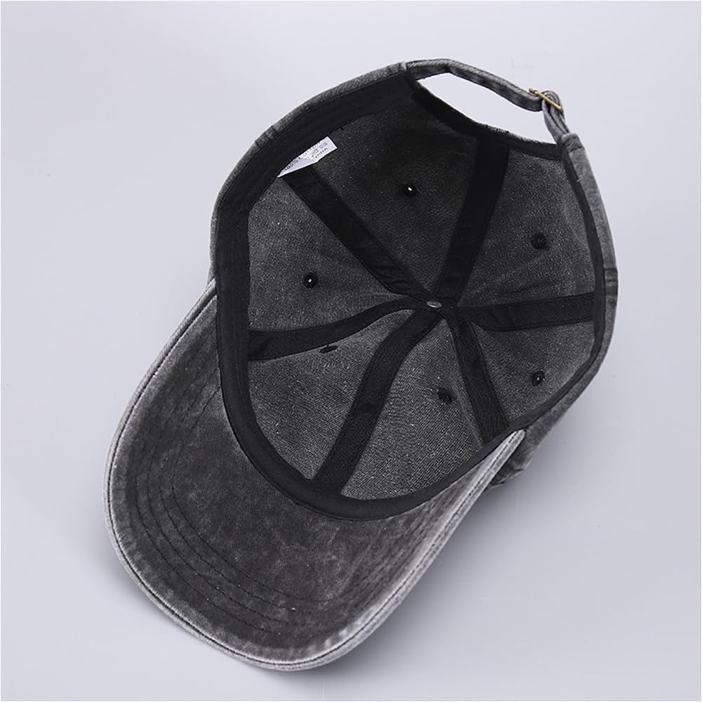 Women's Vintage Washed Baseball Cap Adjustable Cute Heart Graphic Cotton Dad Hat