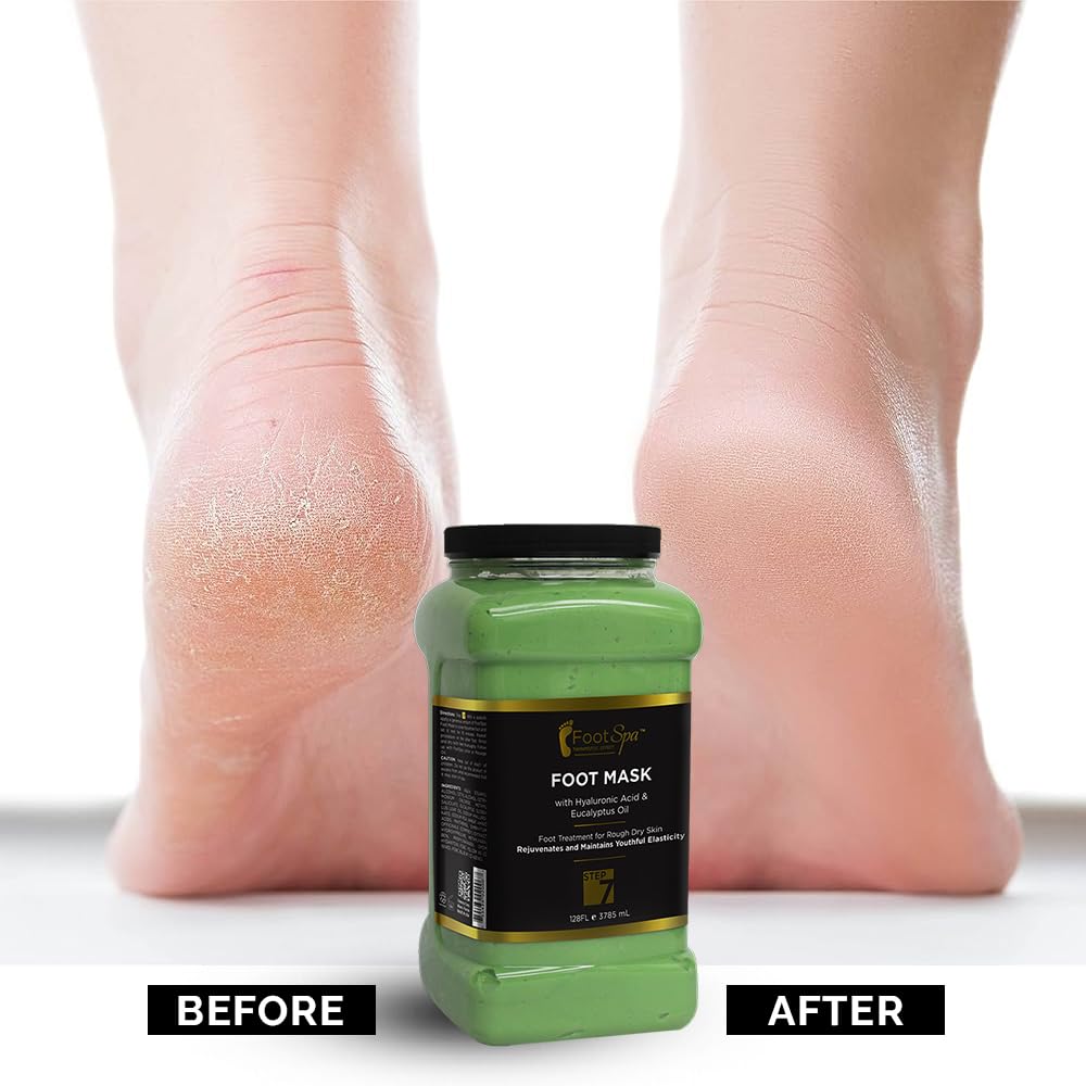 Professional Pedicure Treatment - Medical-Grade Dermal Recovery Mask with Luxury Actives at Industrial Scale, Repairs Skin Barrier for Instant Wow Softness, 128 Oz / 1 Gallon