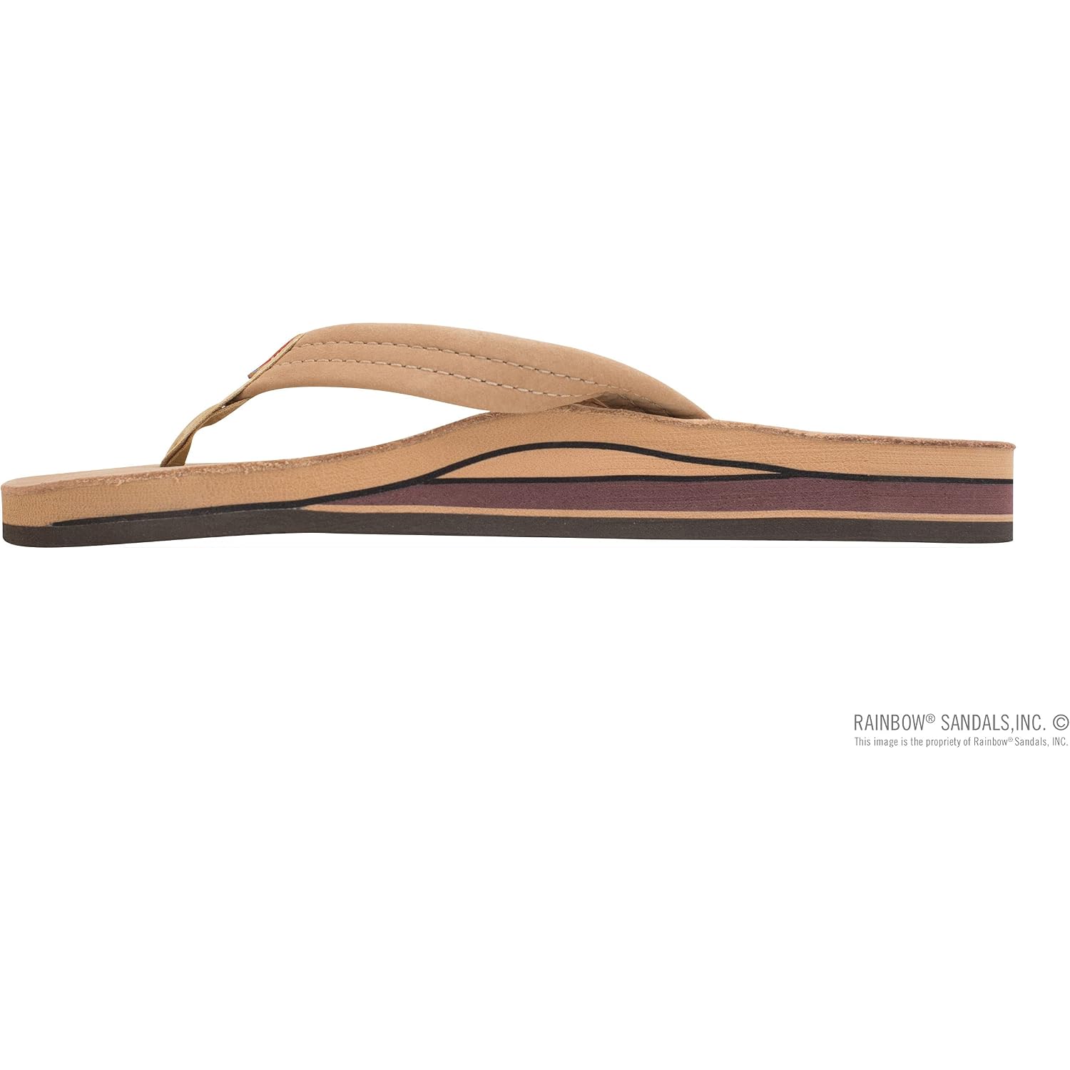 Rainbow Sandals Women'S Double Layer Leather W/ 3/4" Strap
