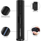COKUNST Electric Wine Opener, Battery Operated Wine Bottle Openers with Foil Cutter, One-click Button Corkscrew Remover for Home Kitchen Party Wedding