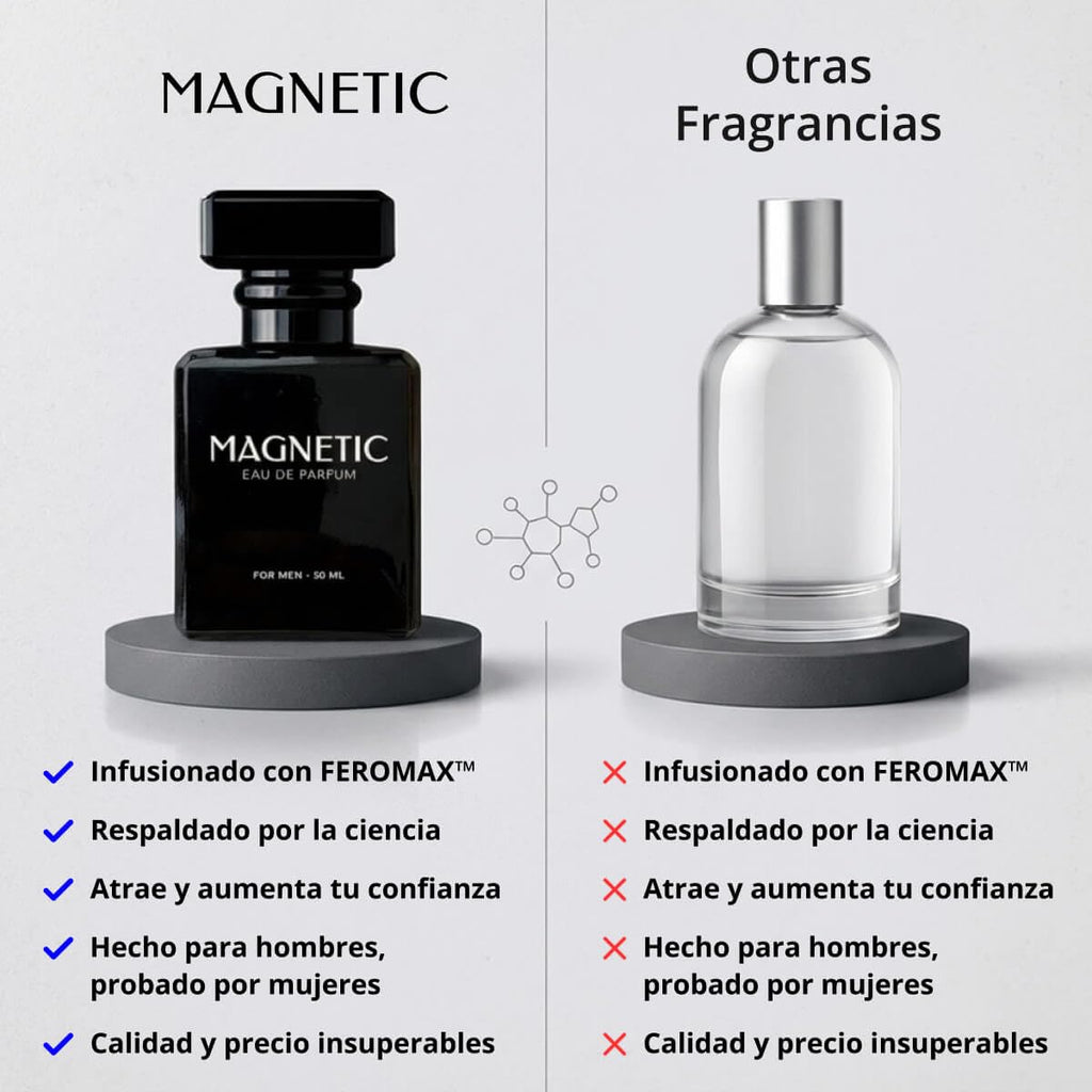 Magnetic Eau de Parfum, Pheromone Cologne for Men - Bold, Long-Lasting Fragrance, Infused Formula, 50mL, 1.7 fl oz - Magnetic