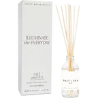 Sweet Water Decor Salt & Sea Reed Diffuser Set - Sea Salt Citrus & Musk Amber Scent Diffuser - Reed Diffusers For Home With Long Lasting Fragrance - Non-Toxic Oil Reed Diffuser - Made In The Usa