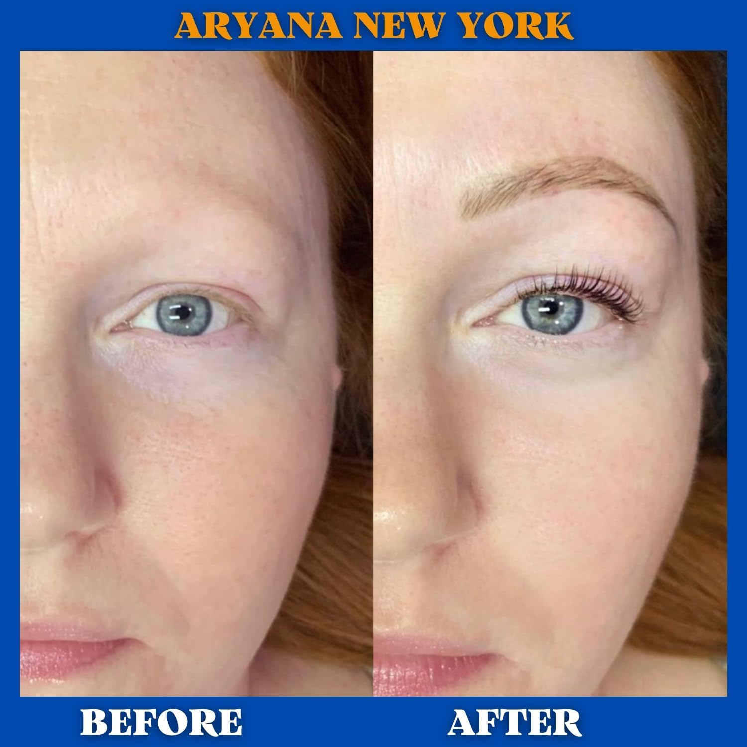 ARYANA NEW YORK Lash and Brow kit, Up to 10 applications, Black and Brown with Brow brush (BLACK BROWN)