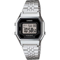 Casio Ladies Mid-Size Silver Tone Digital Retro Watch La-680Wa-1Df