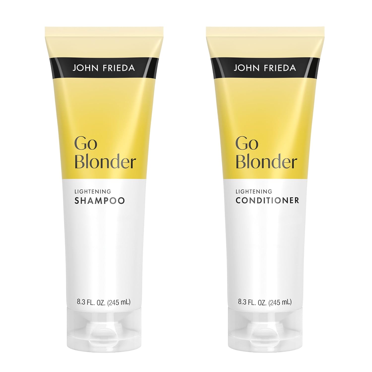 John Frieda Go Blonder Shampoo and Conditioner Set, Gradually Lightens Blonde Color Up, For Natural or Color-Treated Hair, 8.3 oz, Pack of 2