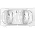 Shinic 3-Speeds Window Fan With 180°+90° Rotatable Fans, Manual Reversible, Vertical Window Fan With Rigid & Accordion Expanders, Width Adjustable (21.65" To 33.27"), Ideal For Home, Kitchen, Bedroom