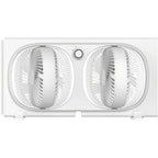 Shinic 3-Speeds Window Fan With 180°+90° Rotatable Fans, Manual Reversible, Vertical Window Fan With Rigid & Accordion Expanders, Width Adjustable (21.65" To 33.27"), Ideal For Home, Kitchen, Bedroom