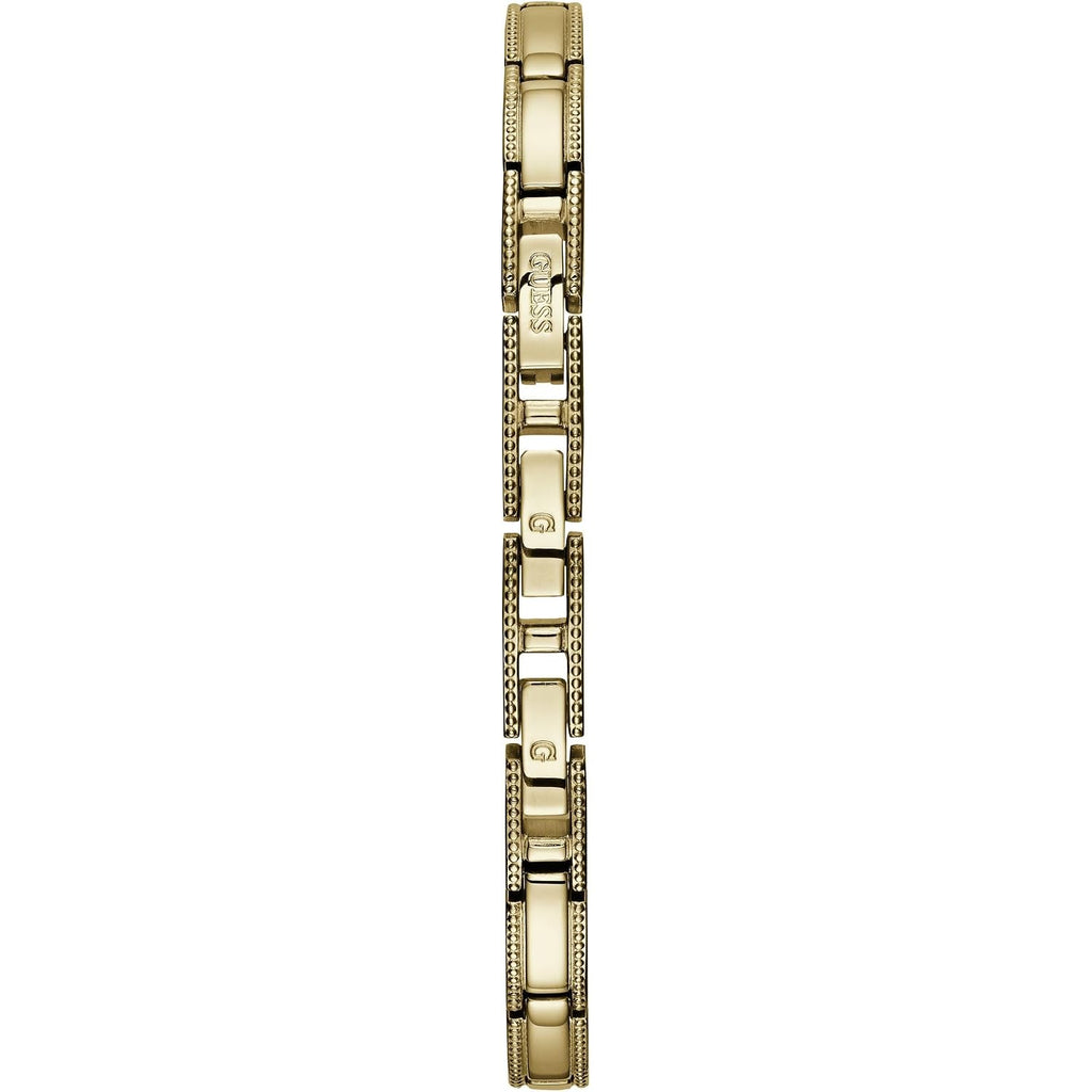 Guess Petite Silver-Tone Crystal Bracelet Watch