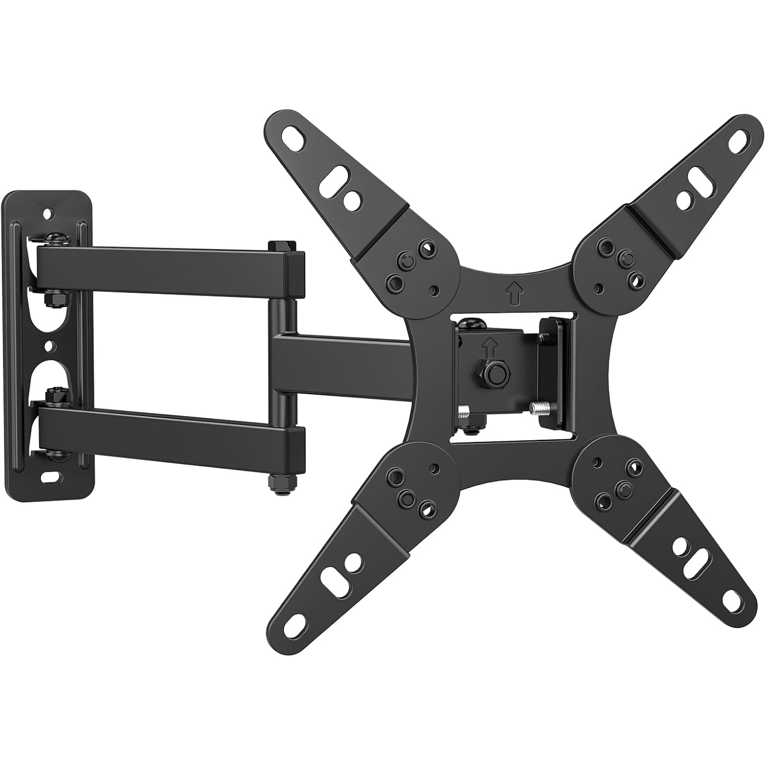 32+ 40 Inch Full Motion Tv Wall Mount For 13-43" Tvs & Monitor, 360° Rotating Small Tv Mount Bracket, Articulating Swivel Tilting Extension, Max Vesa 200X200Mm, Single Studs, 55 Lbs