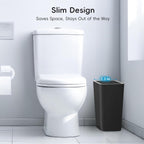 4 Gallon Trash Can 3 Packs, Bedroom Trash Can With Lid & Trash Bags | Small Garbage Can Press-Top For Dog & Child Proof, Oder Seal, Waste Basket For Bedroom, Office, Living Room, Bathroom (Multi)