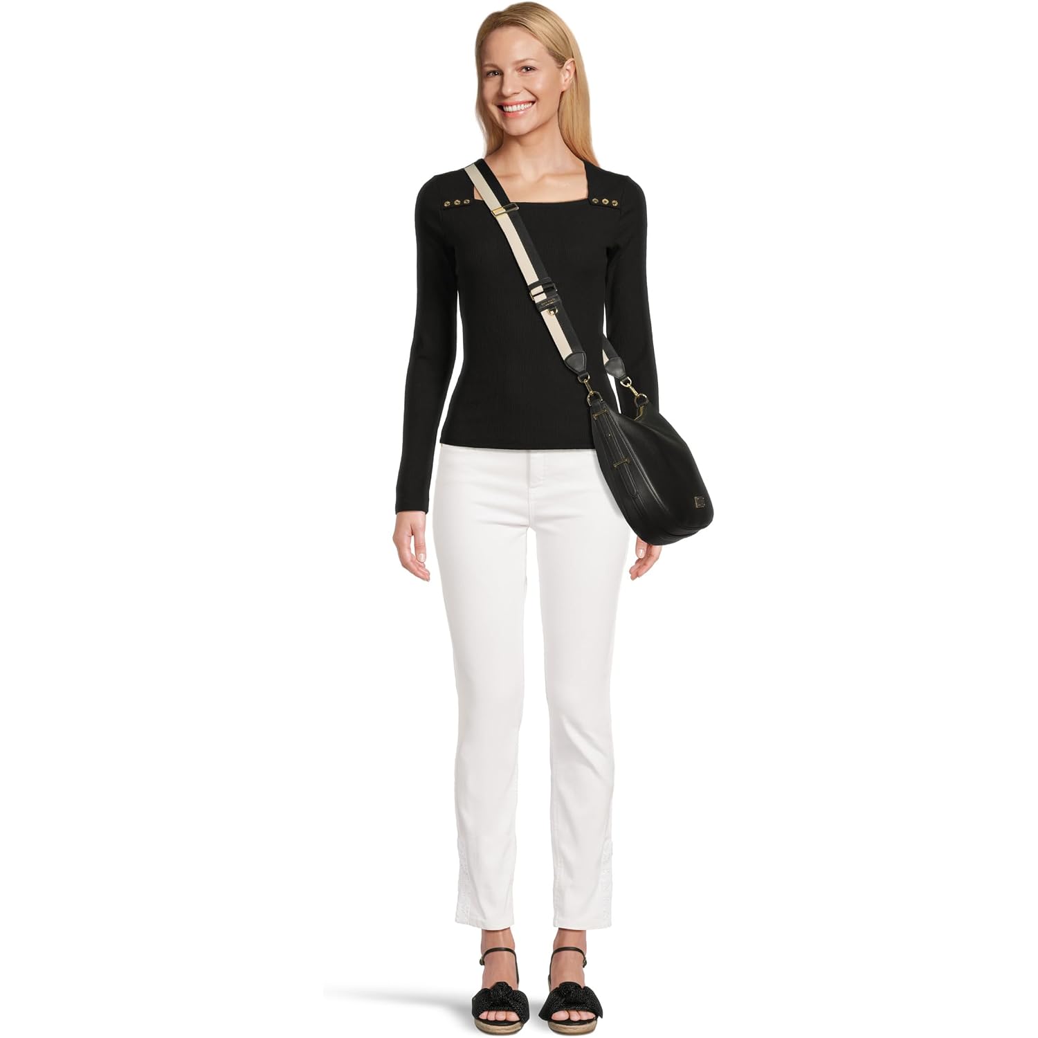 Kate Spade New York Womens Liv Pebbled Leather Large Hobo