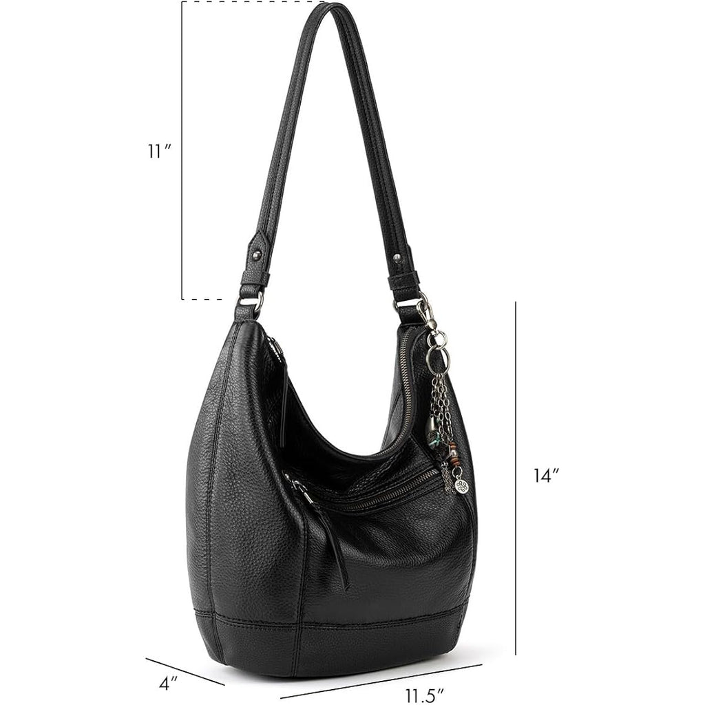 The Sak Sequoia Hobo Bag - Premium Large Leather Women's Handbag for Everyday & Travel - Durable Purse With Zipper Pocket
