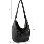 The Sak Sequoia Hobo Bag - Premium Large Leather Women's Handbag for Everyday & Travel - Durable Purse With Zipper Pocket