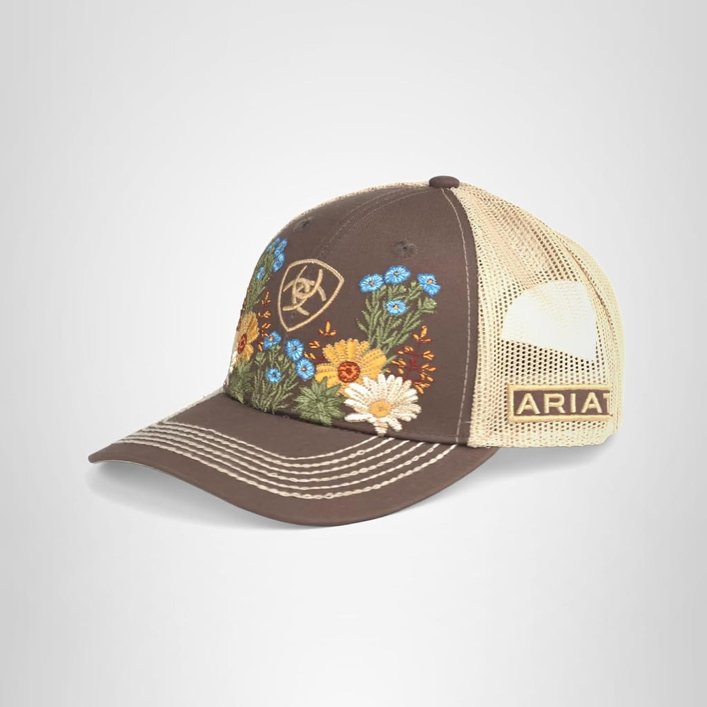 ARIAT Women's Vintage Flowers Cap, Brown