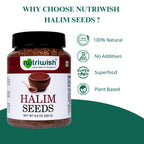 Nutriwish Halim Seeds (Aliv/Garden Cress Seeds), 250 G | Nutrient-Rich Superfood Seeds For Eating | Perfect For Salads, Soups, Smoothies, Baking, Protein Snacks & Everyday Wellness Nutrition