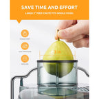 GDOR 800W Juicer Machine, 3” Wide Feed Chute, Dual-Speed Centrifugal Juicer for Fruits & Vegetables, Anti-Drip Function, BPA-Free, Easy to Clean with Brush, White