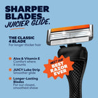 Dollar Shave Club | Travel Shave Set | 4 Swift Rinse Refill Cartridges, 1 Handle (Black), 1 Razor Cover