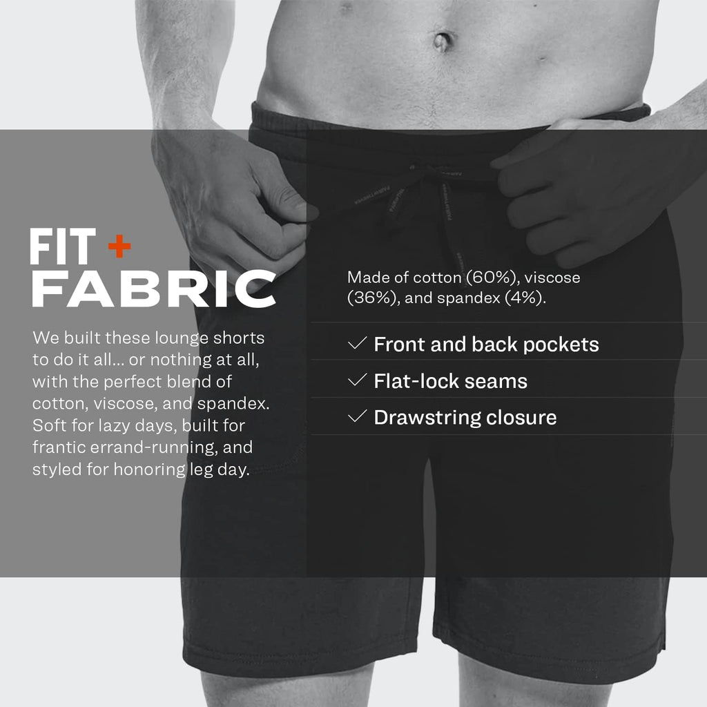 Pair Of Thieves Men Off Duty Lounge Wear | Shorts For Men | Stretchy, Lightweight Cotton Blend | Drawstring Waist, Pockets