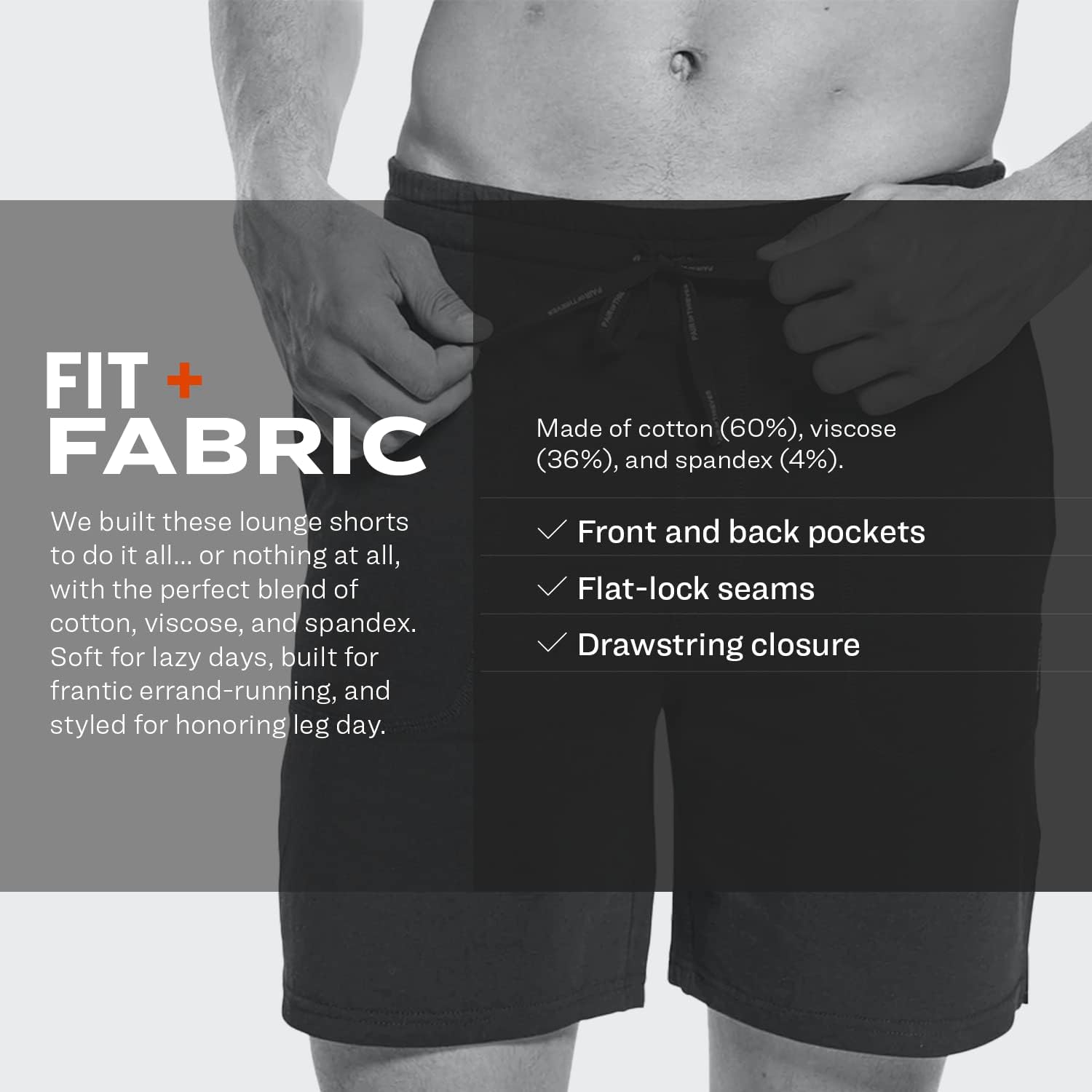 Pair Of Thieves Men Off Duty Lounge Wear | Shorts For Men | Stretchy, Lightweight Cotton Blend | Drawstring Waist, Pockets