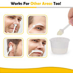 120g Wax Nose Wax Kit, Nose Hair Wax Kit with 40 Applicators, Quick & Painless Nose Waxing Kit for Men and Women, Nose Hair Remover Kits Used 20 Times Usage