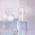 HOSAILY Roll-on Holographic Body Glitter Gel for Face Hair, Chameleon Color Changing Glitter Gel Under Light, Chunky Mermaid Sequins Festival Party Rave Accessories Shimmer Makeup (Sparkling Pink)
