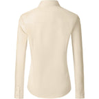 Womens Cotton Button Down Shirts for Women Fitted Long Sleeve Formal Dress Shirt Work Blouses Tops