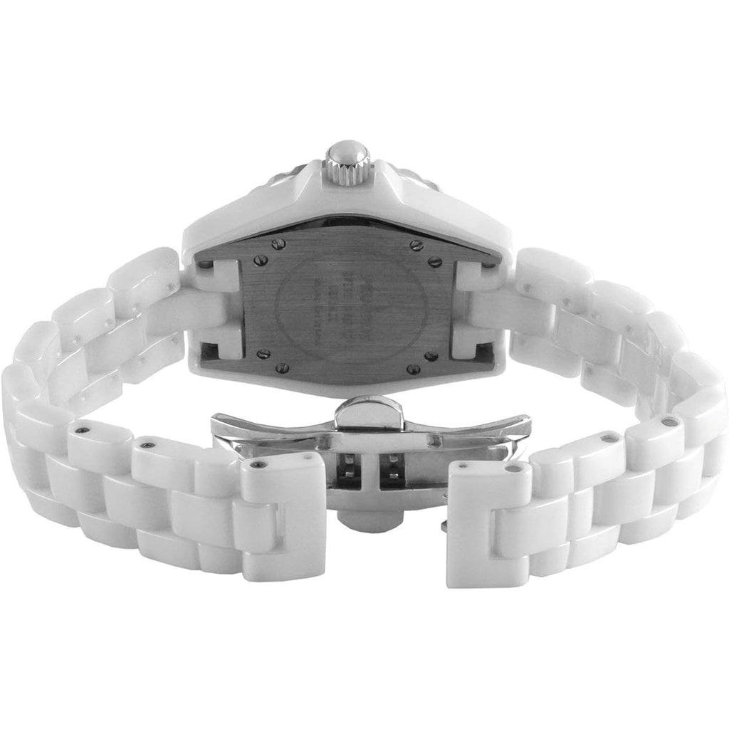 Peugeot Ceramic Wrist Watch With Sport Bezel Swarovski & Crystal Markers