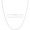 KISPER Solid 925 Sterling Silver Chain Necklace for Women Thin & Secure - Italian 1.6mm Diamond Cut Cable Link with Lobster Clasp - Made in Italy (16-30 Inch)