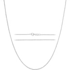 KISPER Solid 925 Sterling Silver Chain Necklace for Women Thin & Secure - Italian 1.6mm Diamond Cut Cable Link with Lobster Clasp - Made in Italy (16-30 Inch)