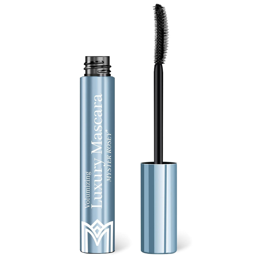 Myster Rosey Mascara For Older Women, Tubing Mascara Black - Lengthening, Volumizing & Curling, Smudge-Proof, Washable, Add Jojoba Oil And Castor Oil, Vegan & Cruelty-Free - 0.4 Fl Oz (Pack Of 1)