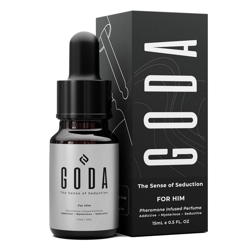 GODA Pheromones Cologne for Men Infused with Real Pheromones – Citrus and Lavender Scent – Sophisticated Fragrance for Confidence and Presence – Perfume for Men – 15ml/0.50 fl oz