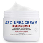 OUKEYA Urea Cream 42% plus Salicylic Acid 2% - Foot & Hand Cream to Moisturize, Soften & Smooth Dry, Cracked, Rough Skin on Heels, Knees & Elbows, 5.29 oz