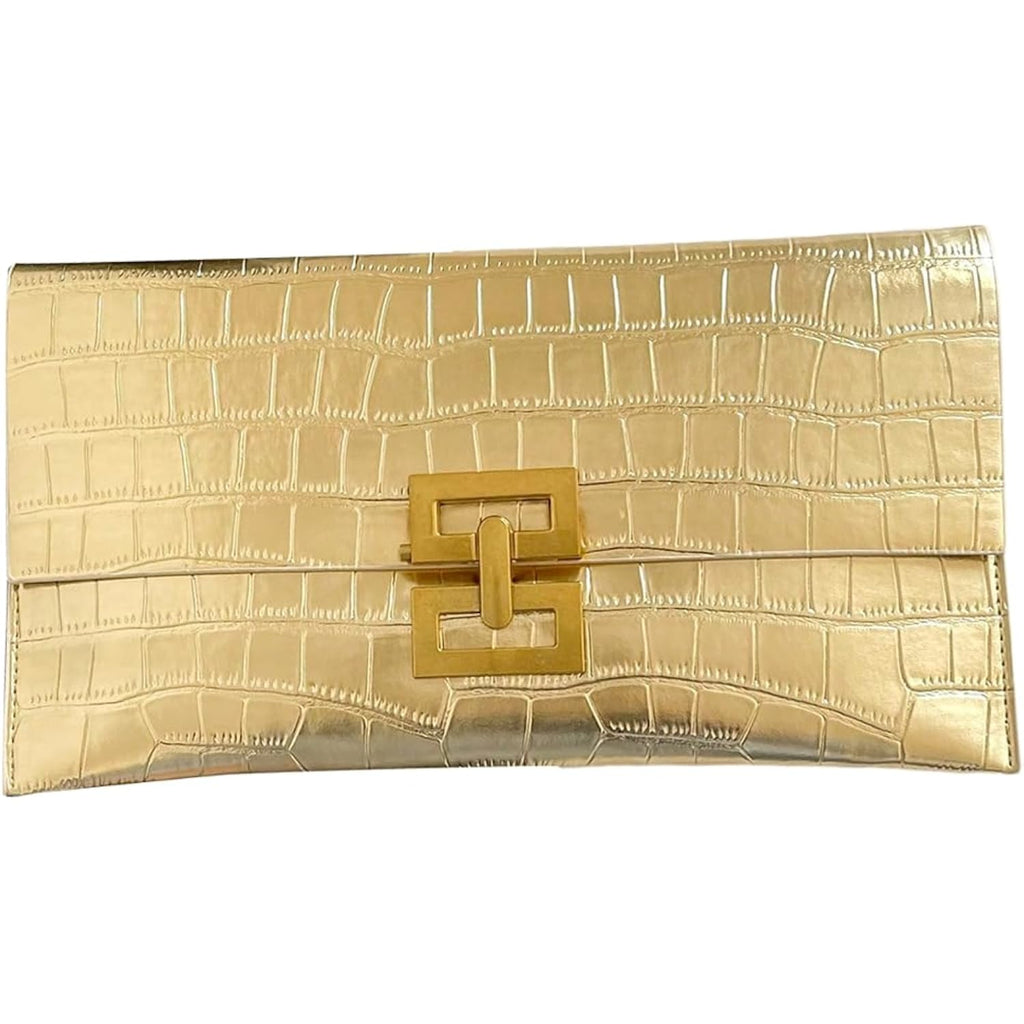 Verdusa Women'S Clutch Evening Bags Trendy Envelope Handbags Metallic Purses Formal Wedding