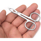 2 Pieces Tweezers Scissor Handle Straight Tip Scissor Shaped Eyebrows Tweezers for Hair Plucker Remover Facial Hair Eyebrows Care (Silver and Black)