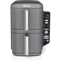Ninja Air Fryer, 10Qt Doublestack Xl 2-Basket, Compact Design, Cooks 5Lb Whole Chicken, Feeds Up To 8 People, 6-In-1 Air Fryer, Roast, Bake & More, Easy To Clean, Dishwasher Safe Parts, Grey, Sl401