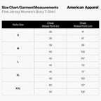American Apparel Women'S Fine Jersey Boxy T-Shirt, Style G102, 2-Pack