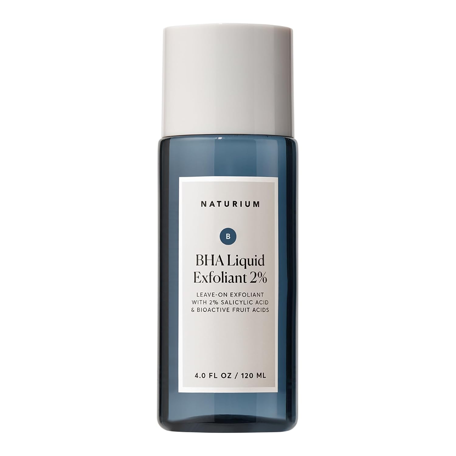Naturium Bha Liquid Exfoliant 2%, Leave-On Face & Skin Care Exfoliating Pore Treatment, With Salicylic Acid & Bioactive Fruit Acids, Packaging May Vary, 4 Oz