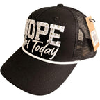 Women Rhinestone Trucker Hat Vintage Style Adjustable Mesh Back – Faith, Super Mom, Queen, Bad Hair Day and More. Gift Ideas Nope Not Today Black