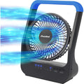 Gazeled Battery Operated Fan, Camping Fan Battery Powered, Super Long Lasting, 5'' Portable D-Cell Battery Powered Desk Fan With Timer, 3 Speeds, Quiet, 180° Rotation, For Office,Bedroom,Outdoor, F24