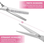 Hair Cutting Kit For Diy Hair Cutting At Home, Hair Scissors, Split Ends Trimmer, Bangs Clips, Professional Hair Cutting Tools For Women, Kids