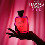 RASASI Hawas Pink For Her Eau de Parfum Spray 100ml (3.4 oz) – Floral Fruity Perfume for Women with Neroli, Vanilla, Cotton Candy & Marshmallow | Luxurious Feminine Scent