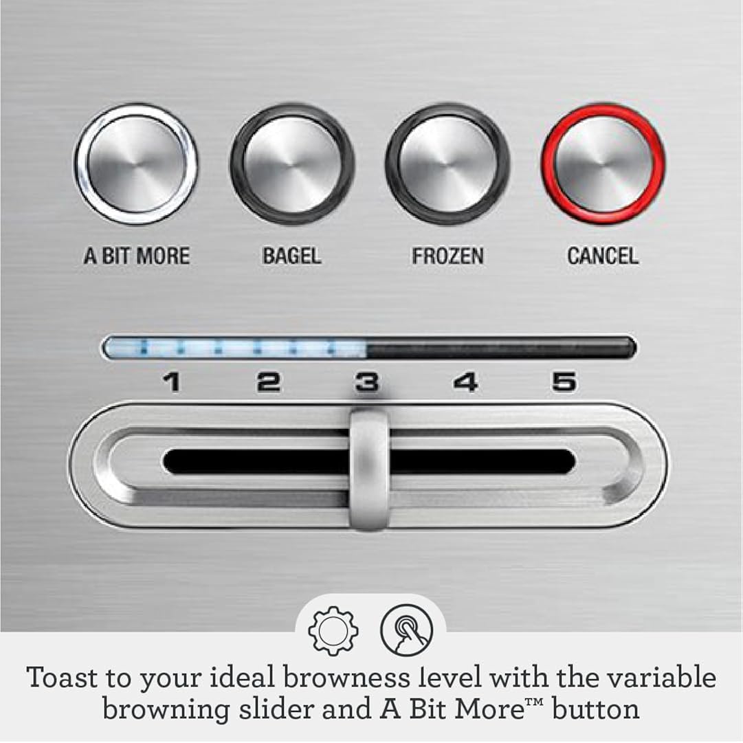 Breville Bta730Xl Bit More Toaster, 4 Slice, Brushed Stainless Steel