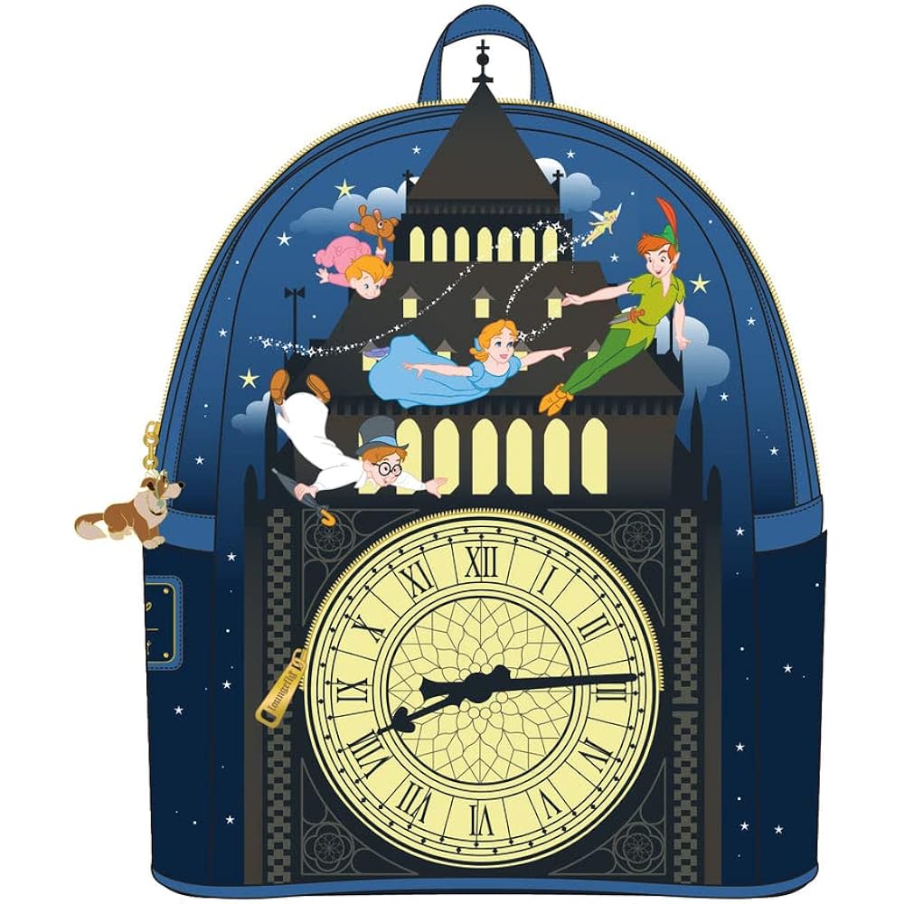 Loungefly Disney Peter Pan Glow Clock Mini Backpack