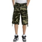 Mens Cargo Shorts Multi Pockets Twill Cotton Relaxed Fit Outdoor Camo Cargo Short For Men