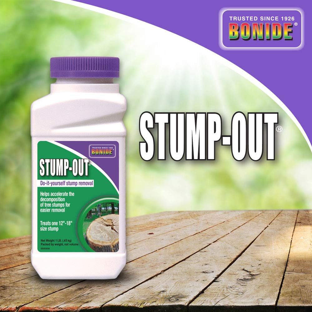 Bonide Stump-Out Granules, 1 Lb | Do-It-Yourself At Home Stump Removal Pellets, Fast-Acting Formula, Outdoor Use