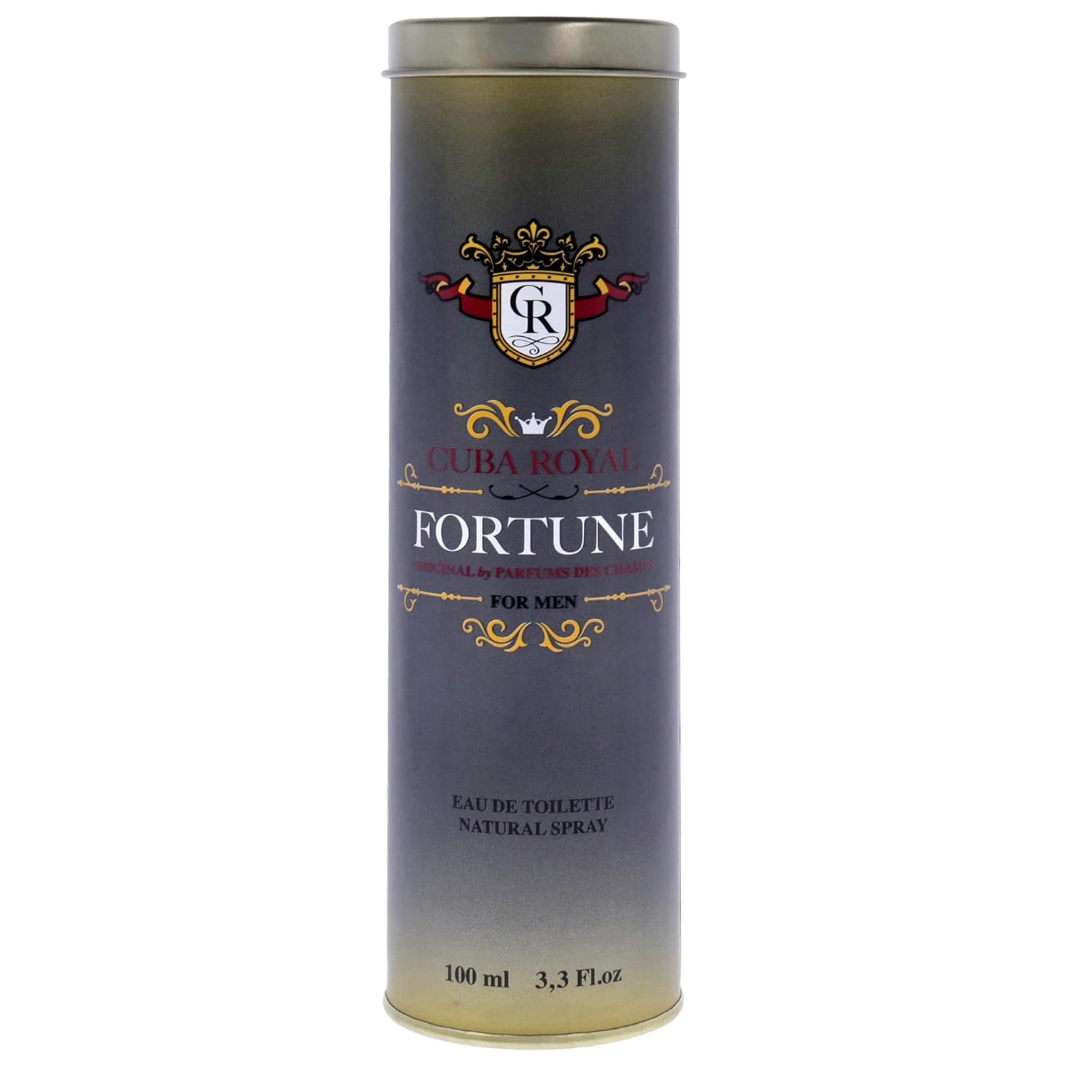 Cuba Royal Fortune Blue Eau De Toilette Spray for Men, 3.3 Ounce